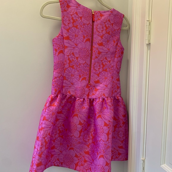 ❣️BNWT❣️GIRLS CREWCUTS/JCREW GIRLS PINK RED DROP WAIST FLORAL FANCY DRESS💕G12 - Picture 5 of 11